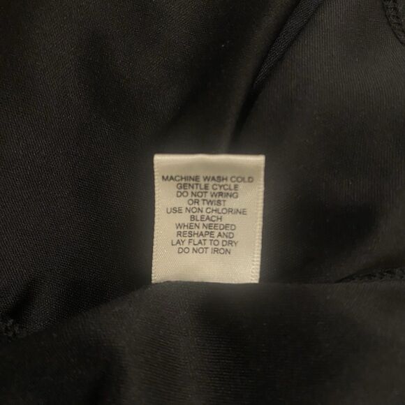 Emma & Posh Crochet Granny Squares Pencil Dress Womens Large Black Square Neck - Picture 8 of 8